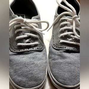 RARE Vans with Leather detail